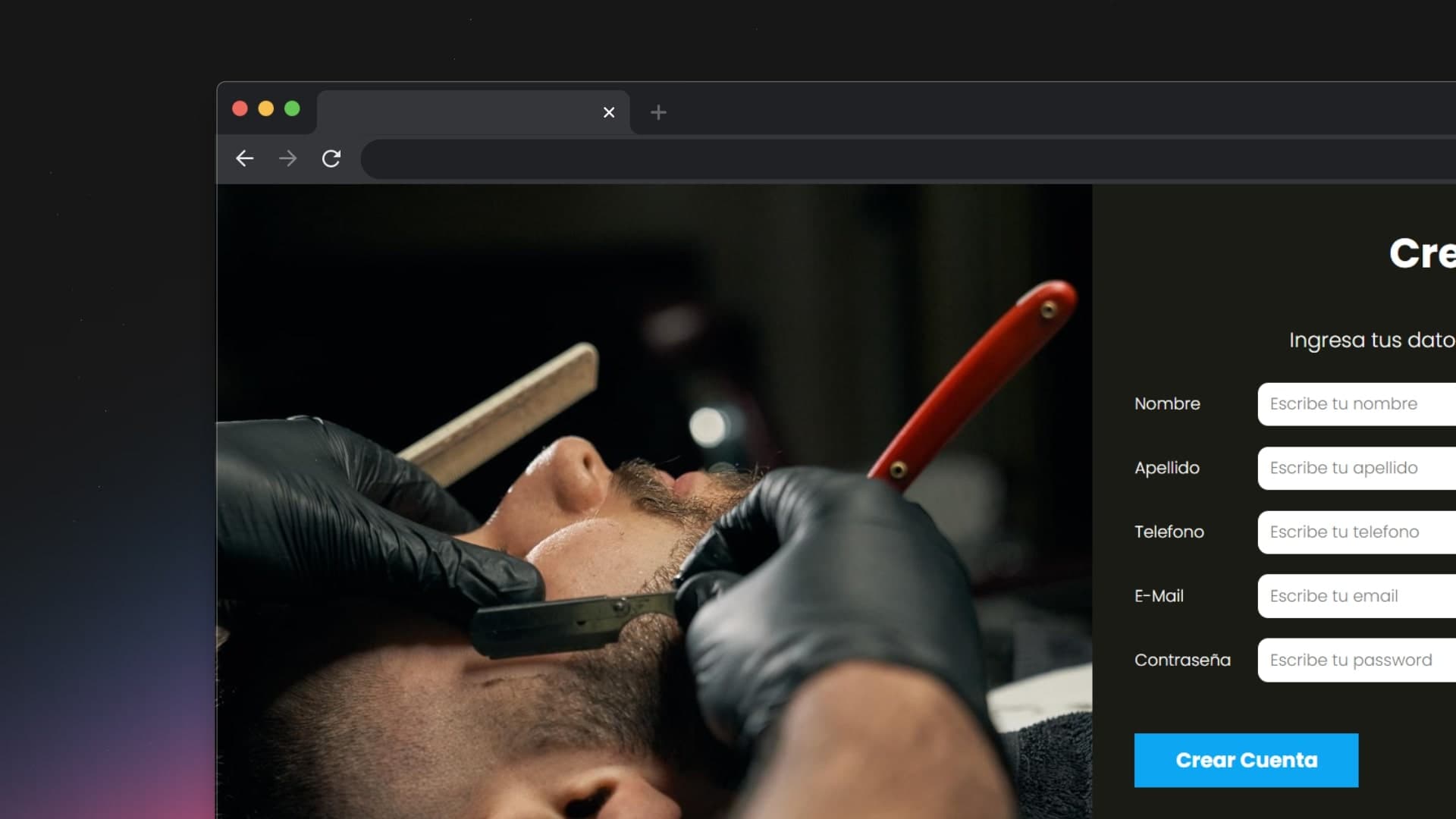 Captura de pantalla de la imagen /images/proyects/jpg/appsalon.jpg
