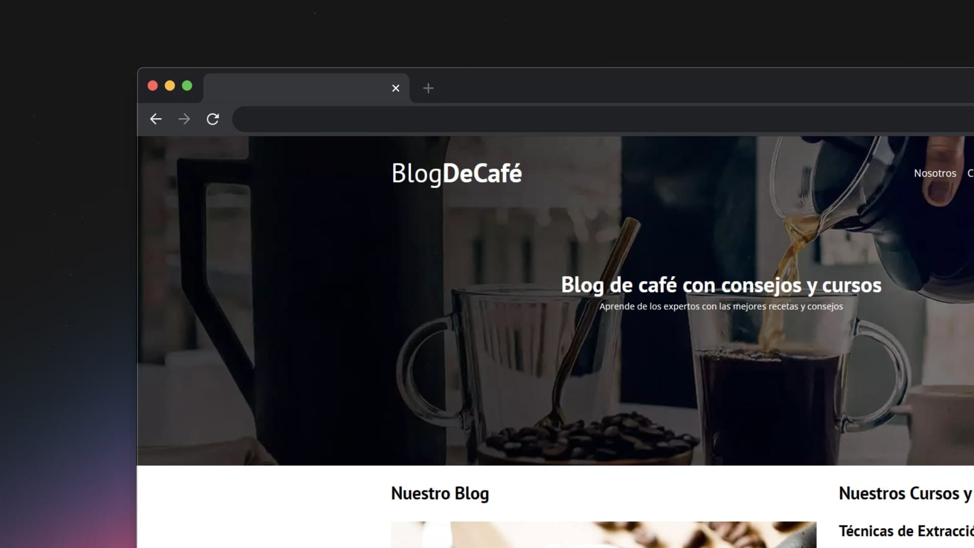Captura de pantalla de la imagen /images/proyects/jpg/blogdecafe.jpg