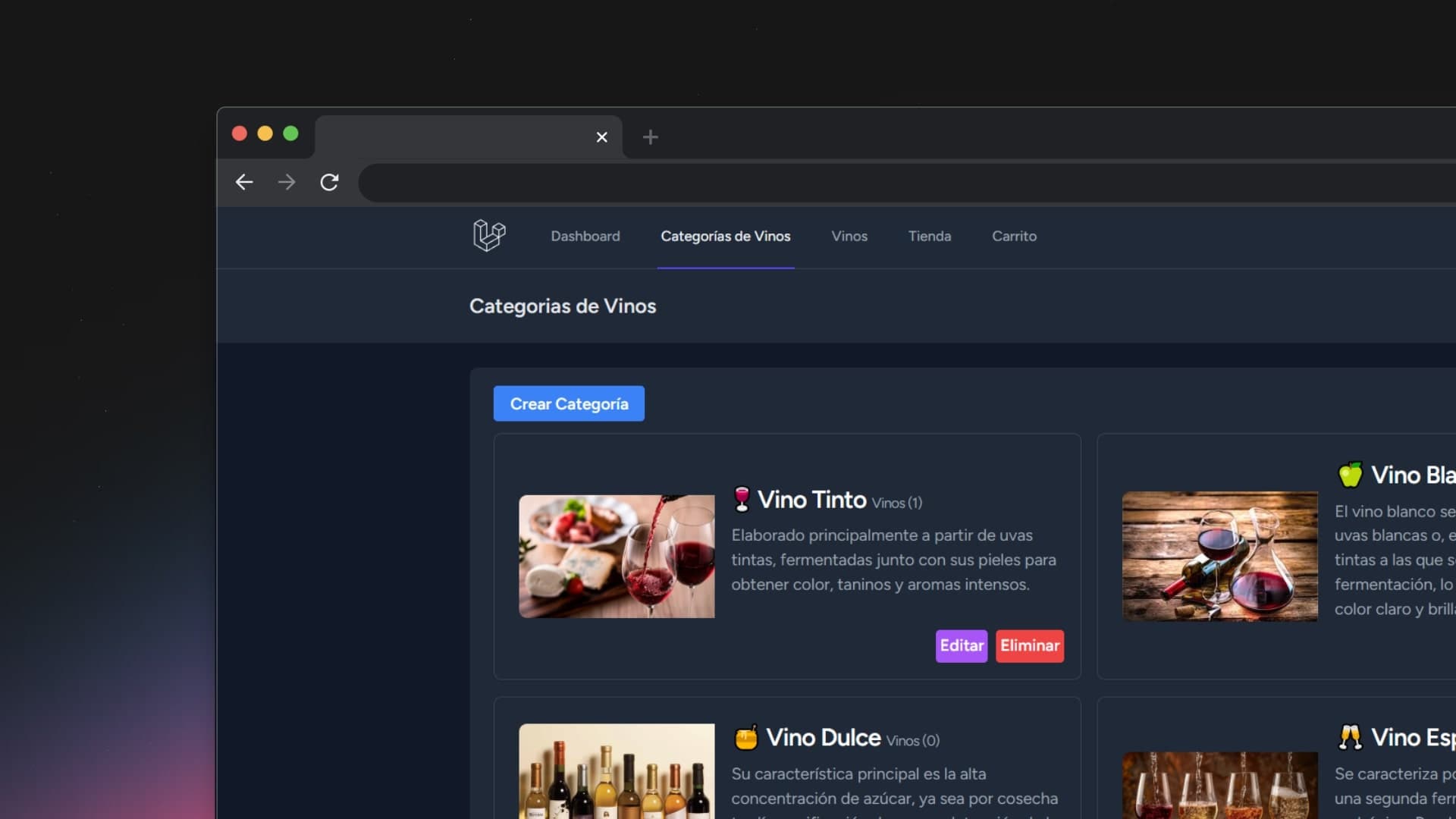 Captura de pantalla de la imagen /images/proyects/jpg/vinoteca.jpg